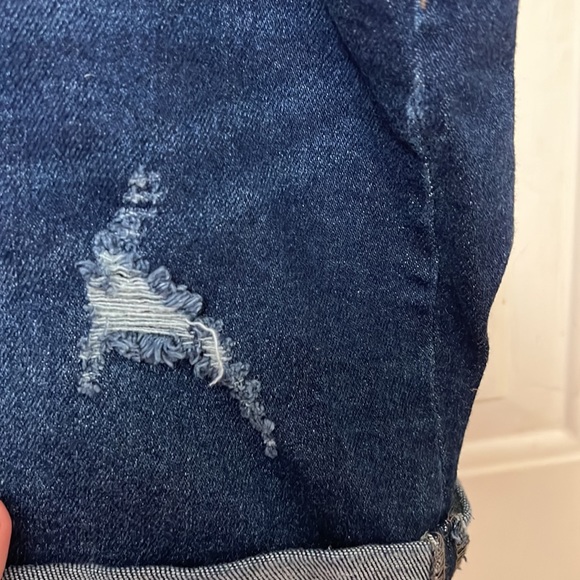 Plus Size Distressed Jean Shorts 18w Ava & Viv - Picture 5 of 10